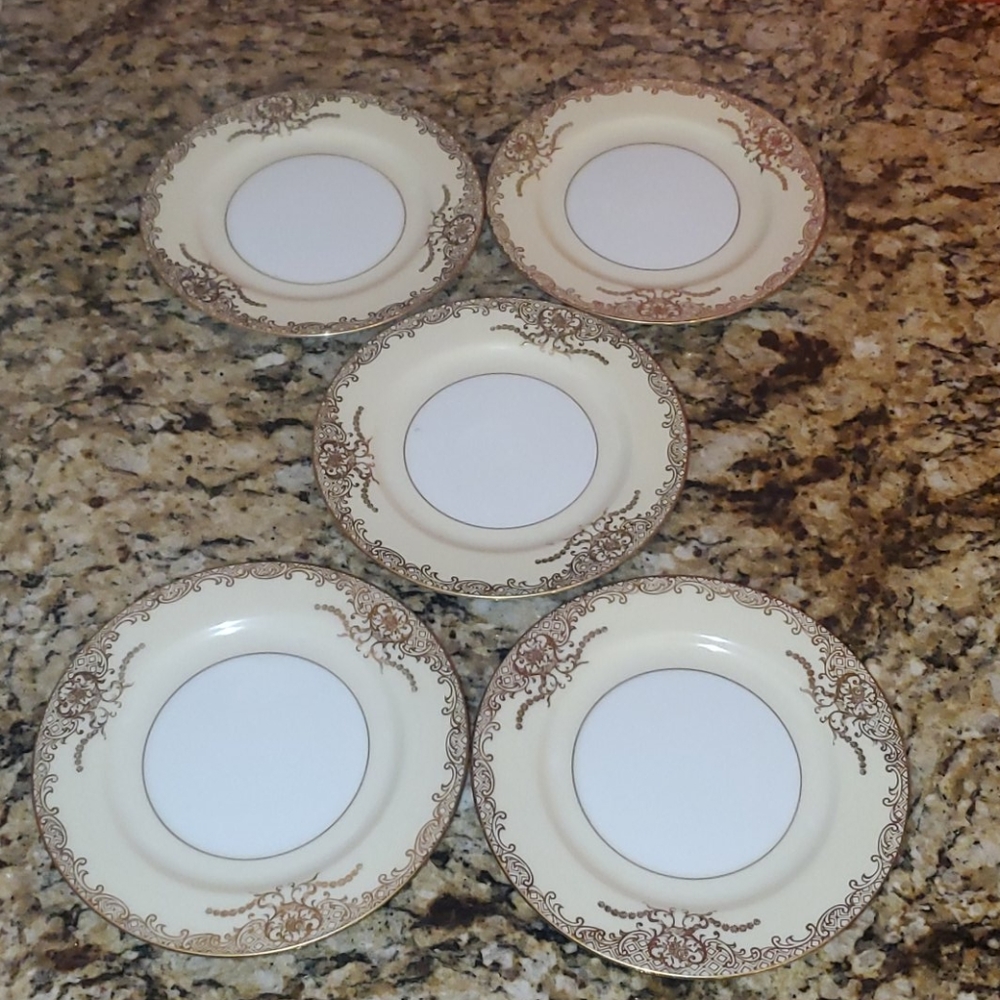 1116 5 Pc Noritake Goldenglo Bread&Butter Plates - Picture 5 of 11
